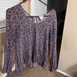 Blouse purple floral